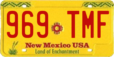 NM license plate 969TMF