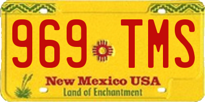 NM license plate 969TMS