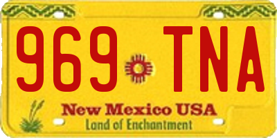 NM license plate 969TNA