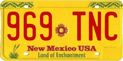 NM license plate 969TNC