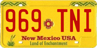 NM license plate 969TNI