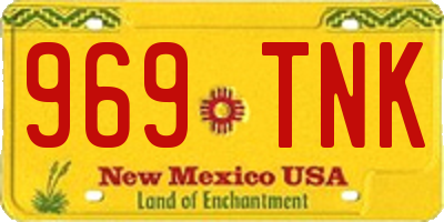 NM license plate 969TNK
