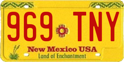 NM license plate 969TNY