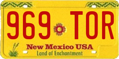NM license plate 969TOR