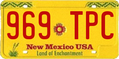 NM license plate 969TPC