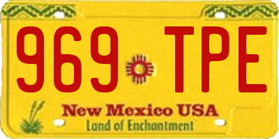 NM license plate 969TPE