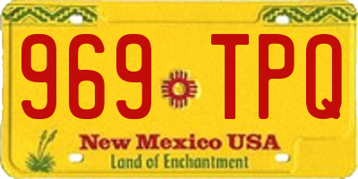 NM license plate 969TPQ