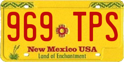 NM license plate 969TPS