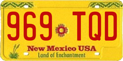NM license plate 969TQD