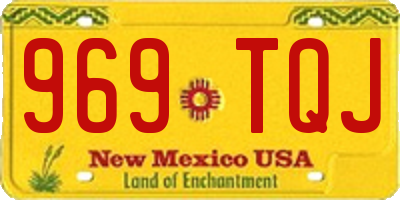 NM license plate 969TQJ