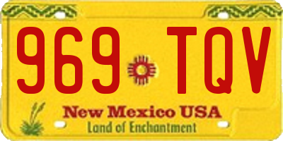 NM license plate 969TQV