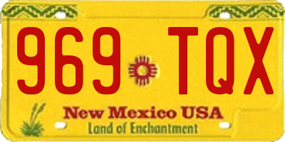 NM license plate 969TQX