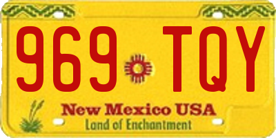 NM license plate 969TQY