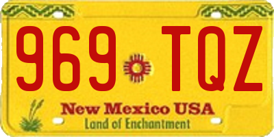NM license plate 969TQZ