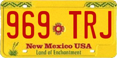 NM license plate 969TRJ