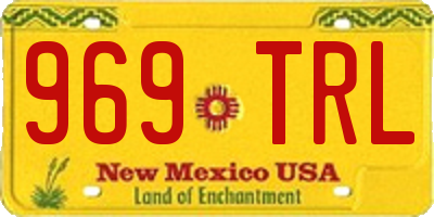 NM license plate 969TRL