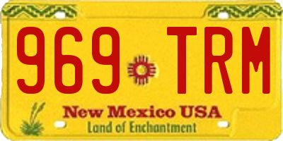 NM license plate 969TRM
