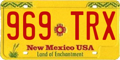 NM license plate 969TRX