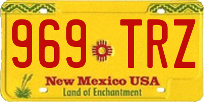 NM license plate 969TRZ