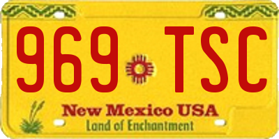NM license plate 969TSC