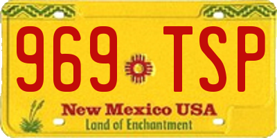NM license plate 969TSP