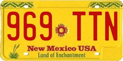 NM license plate 969TTN