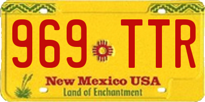 NM license plate 969TTR