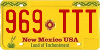 NM license plate 969TTT