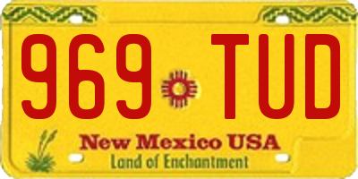NM license plate 969TUD