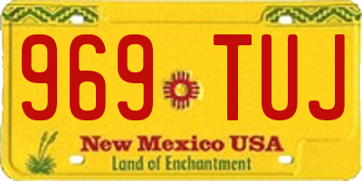NM license plate 969TUJ