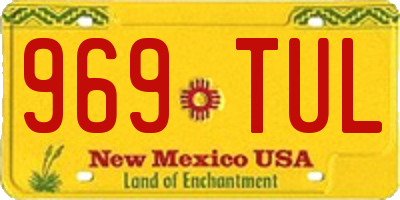 NM license plate 969TUL