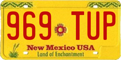 NM license plate 969TUP