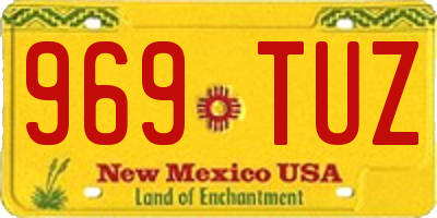 NM license plate 969TUZ