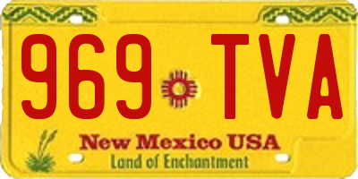 NM license plate 969TVA