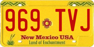 NM license plate 969TVJ