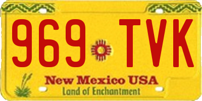 NM license plate 969TVK