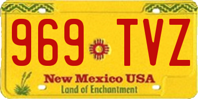 NM license plate 969TVZ