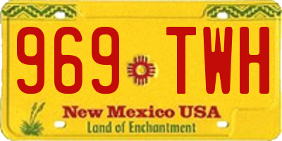 NM license plate 969TWH