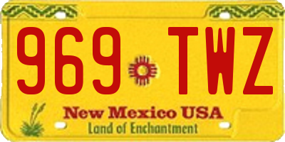 NM license plate 969TWZ