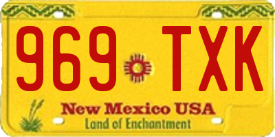 NM license plate 969TXK