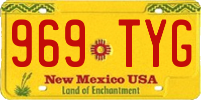 NM license plate 969TYG