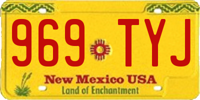 NM license plate 969TYJ