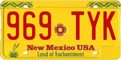 NM license plate 969TYK