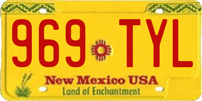NM license plate 969TYL