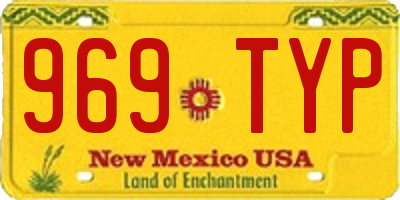 NM license plate 969TYP