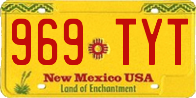NM license plate 969TYT