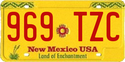 NM license plate 969TZC