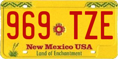 NM license plate 969TZE