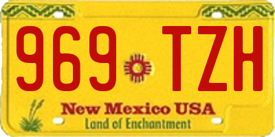 NM license plate 969TZH