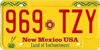 NM license plate 969TZY